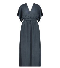 Hot Maison Saint Julien Robe Longue Empire Bleu Marine