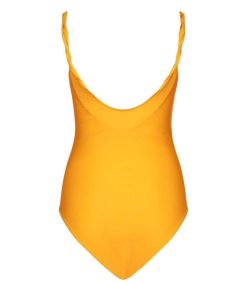 New Ganni Maillot De Bain Une Piece Bright Marigol