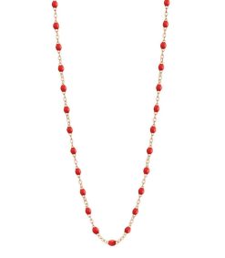 Best Gigi Clozeau Collier Or Rose Et Perles De Resine 42 Cm