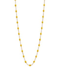 Best Gigi Clozeau Collier Or Rose Et Perles De Resine 42 Cm