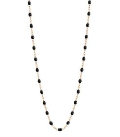 Best Gigi Clozeau Collier Or Rose Et Perles De Resine 42 Cm