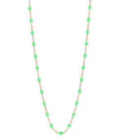 Best Gigi Clozeau Collier Or Rose Et Perles De Resine 42 Cm