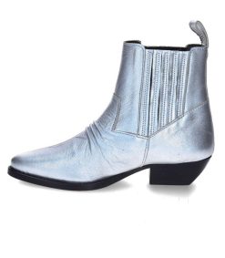 Best Fury London Boots En Cuir Rose Galaxy Matte Silver