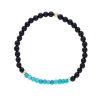 Online And... Paris Bracelet Perles Onyx Et Turquoise