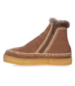 Best laidback london Boots Setsu Crochet Crepe Suede Camel/Beige