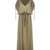 New Maison Saint Julien Robe Longue Alexandrie Khaki