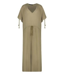 New Maison Saint Julien Robe Longue Alexandrie Khaki