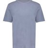 New American Vintage Tee-Shirt Manches Courtes Homme Devon Bleu Gris Vintage