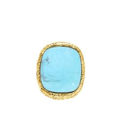 Hot Aurélie Bidermann Bague Miki Turquoise