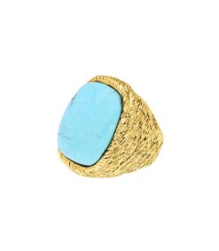 Hot Aurélie Bidermann Bague Miki Turquoise