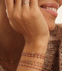 Best Gigi Clozeau Bracelet Or Rose Et Perles De Resine