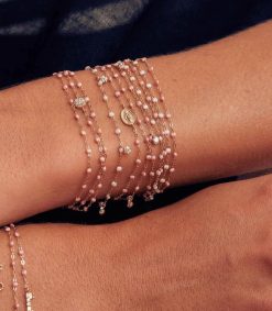 Best Gigi Clozeau Bracelet Or Rose Et Perles De Resine