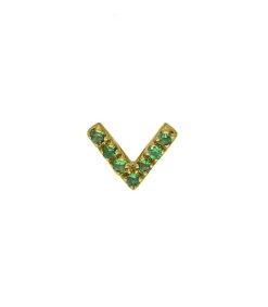 Wholesale And... Paris Boucle D'Oreille Stud V Tsavorites