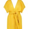 Clearance Maison Saint Julien Robe Courte Empire Gold