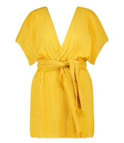 Clearance Maison Saint Julien Robe Courte Empire Gold