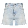 New Moussy Vintage Short Funston En Denim Bleu Clair