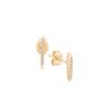 Online Céline Daoust Boucles D'Oreilles Rayons De Soleil Petits Diamants Et Or