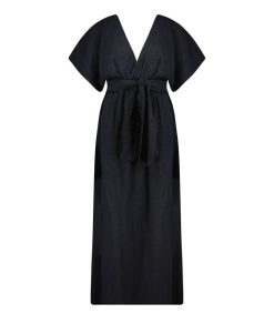 New Maison Saint Julien Robe Longue Empire Black