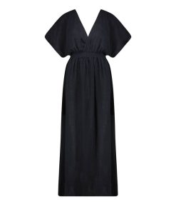 New Maison Saint Julien Robe Longue Empire Black