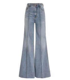 New Zimmermann Jean Wide Leg Bleu Poseidon