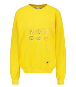 New We Are One Project Sweat-Shirt Vintage Brode Jane De Boy Jaune