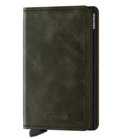 Hot Secrid Porte-Carte Slimwallet Vintage Olive Black