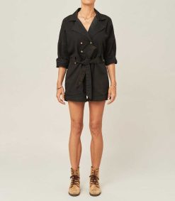 Online Maison Saint Julien Combishort Trench Coat Noire