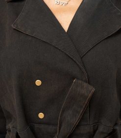 Online Maison Saint Julien Combishort Trench Coat Noire