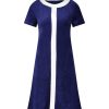 Hot Ma petite plage Robe Diana Bleu Nuit & Blanche