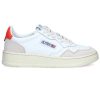 New Autry Baskets Low Leather White/Orange