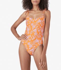 New Xirena Maillot De Bain Une Piece Orion Tropicana Orange