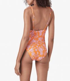 New Xirena Maillot De Bain Une Piece Orion Tropicana Orange