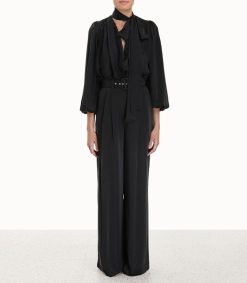 Online Zimmermann Blouse Silk Billow Black