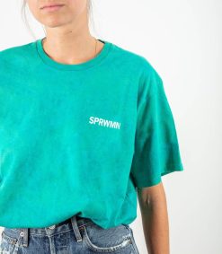 Hot SPRWMN Tee-Shirt Logo Kelp Marble Camo