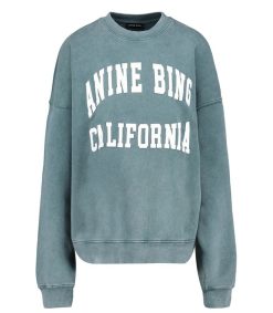 Clearance Anine Bing Sweat-Shirt Miles Washed Dark Sage