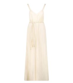 Clearance Maison Saint Julien Robe Longue Palma De Mallorca Cream