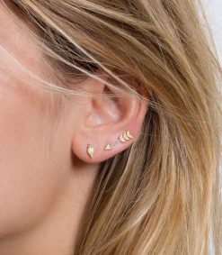 Clearance Stone Paris Cry Me A River Boucle D'Oreille Or Jaune Et Diamant