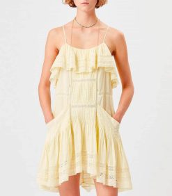 New Marant Étoile Robe Moly Yellow