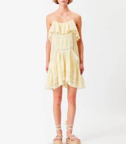 New Marant Étoile Robe Moly Yellow