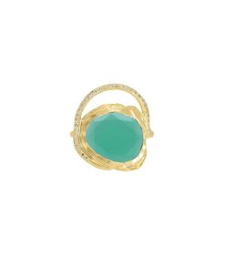 Wholesale Pascale Monvoisin Bague Gaia Green Onyx