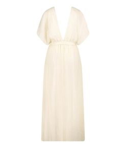 Clearance Maison Saint Julien Robe Longue Empire Cream