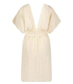 New Maison Saint Julien Robe Courte Empire Cream