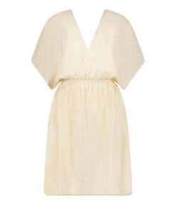 New Maison Saint Julien Robe Courte Empire Cream