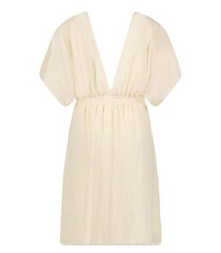 New Maison Saint Julien Robe Courte Empire Cream