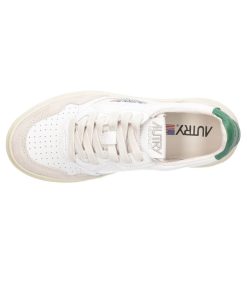 Clearance Autry Baskets Medalist Low Leather Suede White/Amazon