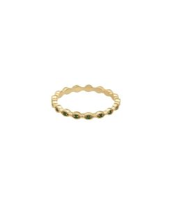 Hot And... Paris Bague Alliance Multi Mini Oeil Tsavorites