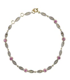 Hot Pascale Monvoisin Bracelet Ava Saphir Rose