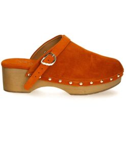 Wholesale Ancient Greek Sandals Sabots Classic Closed Clog Orange