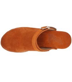 Wholesale Ancient Greek Sandals Sabots Classic Closed Clog Orange