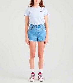 Best Levi's Short Ribcage Bernal Stonewash